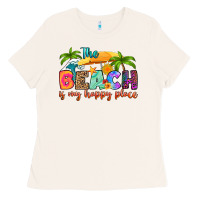 Bone the beach is my happy place Ladies Tee - RanaPortraitStore