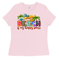 The Beach Is My Happy Place Ladies Tee | Teevron