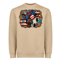 Mushroom 4th of july cow Heavyweight Sweatshirt - Jasminsmagicworld