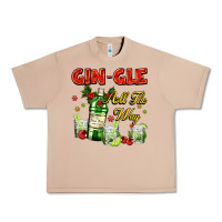 Burro gin`gle all the way with bottle and cocktails Urban Heavy Tee - AdoDesignShop