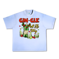 Grape Ice gin`gle all the way with bottle and cocktails Urban Heavy Tee - AdoDesignShop