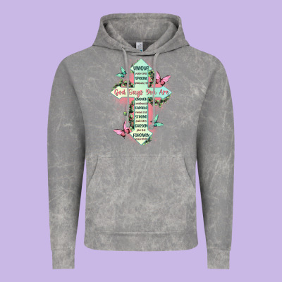 God Says You Are Cross Vintage Hoodie Designed By Jahusdesignshop