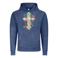 Vintage Denim god says you are cross Vintage Hoodie - JahusDesignShop