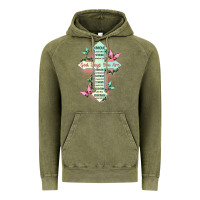 Vintage Olive god says you are cross Vintage Hoodie - JahusDesignShop
