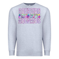 Heather Grey aquarius Premium Sweatshirt - Artiststas