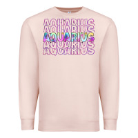 Pale Pink aquarius Premium Sweatshirt - Artiststas