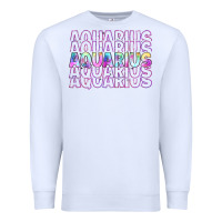 White aquarius Premium Sweatshirt - Artiststas