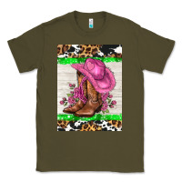 Army Green cowgitl hat and roses Classic Tee - AdoDesignShop
