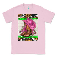 Bubblegum Pink cowgitl hat and roses Classic Tee - AdoDesignShop