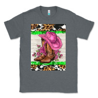 Charcoal Heather cowgitl hat and roses Classic Tee - AdoDesignShop