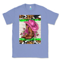 Colony Blue cowgitl hat and roses Classic Tee - AdoDesignShop