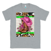 Heather Grey cowgitl hat and roses Classic Tee - AdoDesignShop