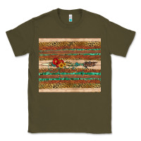 Army Green arrow wooden sunflower Classic Tee - Artiststas