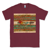 Burgundy arrow wooden sunflower Classic Tee - Artiststas