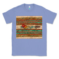 Colony Blue arrow wooden sunflower Classic Tee - Artiststas