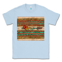 Dusty Blue arrow wooden sunflower Classic Tee - Artiststas