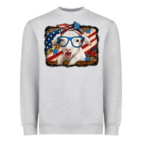 Heather Grey 4th of july baby sheep Heavyweight Sweatshirt - Jasminsmagicworld