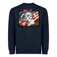 Navy 4th of july baby sheep Heavyweight Sweatshirt - Jasminsmagicworld