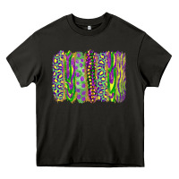 Asphalt Mardi gras brush stroke Heavy Core Tee - RanaPortraitStore