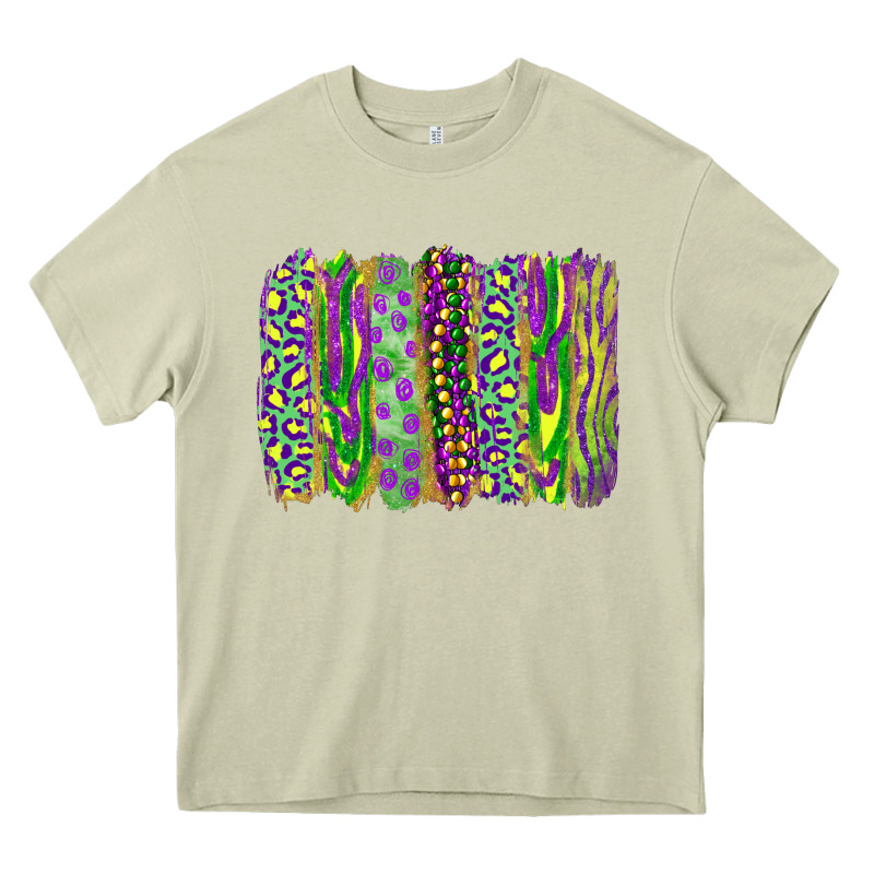 Mardi Gras Brush Stroke Heavy Core Tee by RanaPortraitStore | Teevron