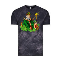 Cloud Black st patricks and horseshoes with shamrocks Vintage Tee - AdoDesignShop