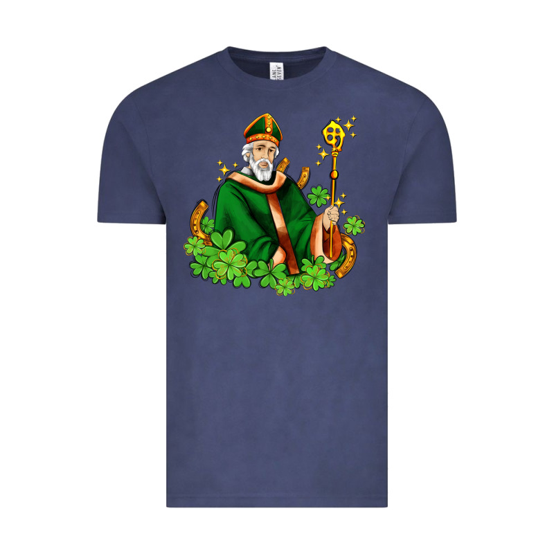 St Patricks And Horseshoes With Shamrocks Vintage Tee by AdoDesignShop | Teevron
