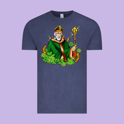 St Patricks And Horseshoes With Shamrocks Vintage Tee Designed By Adodesignshop