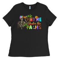 Black find me under the palms Ladies Tee - RanaPortraitStore