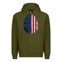 Army Green AMERICAN FLAG Premium Hoodie - Bettercallsaul