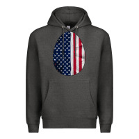 Charcoal Heather AMERICAN FLAG Premium Hoodie - Bettercallsaul
