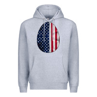 Heather Grey AMERICAN FLAG Premium Hoodie - Bettercallsaul