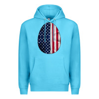 Ocean Blue AMERICAN FLAG Premium Hoodie - Bettercallsaul