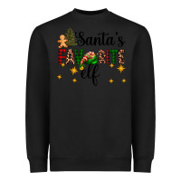 Black santa's favorite elf Heavyweight Sweatshirt - AdoDesignShop