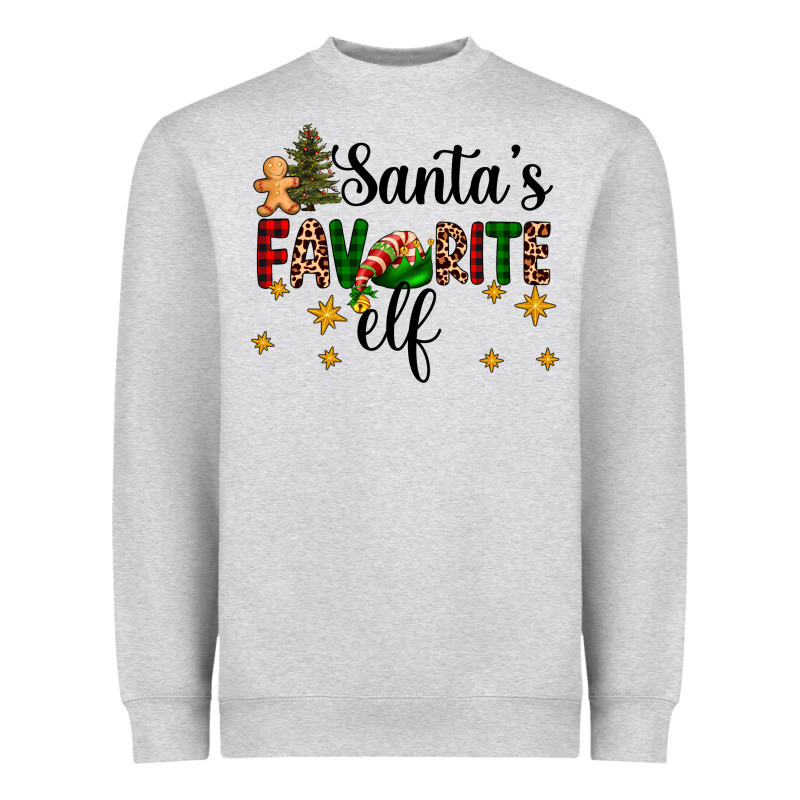 Santa's Favorite Elf Heavyweight Sweatshirt by AdoDesignShop | Teevron