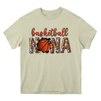 Mossy basketball nana with leopard Heavy Core Tee - texasbilliewilder