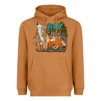 Meerkat Wild About Fall Coyote Heavyweight Hoodie - LillyAllenDesigns