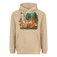 Mushroom Wild About Fall Coyote Heavyweight Hoodie - LillyAllenDesigns