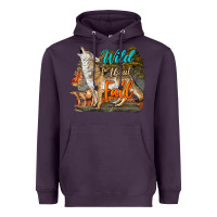 Plum Wild About Fall Coyote Heavyweight Hoodie - LillyAllenDesigns