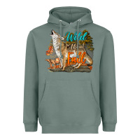 Sage Wild About Fall Coyote Heavyweight Hoodie - LillyAllenDesigns