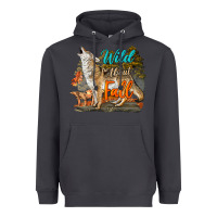 Smoke Wild About Fall Coyote Heavyweight Hoodie - LillyAllenDesigns