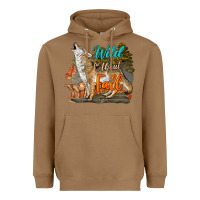 Toasted Coconut Wild About Fall Coyote Heavyweight Hoodie - LillyAllenDesigns