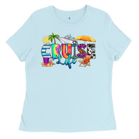 Baby Blue cruise life Ladies Tee - RanaPortraitStore