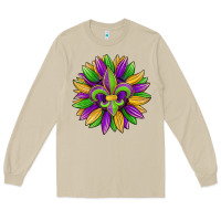 Mushroom mardi gras carnival sunflower Long Sleeve Tee - Jasminsmagicworld
