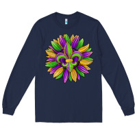 Navy mardi gras carnival sunflower Long Sleeve Tee - Jasminsmagicworld