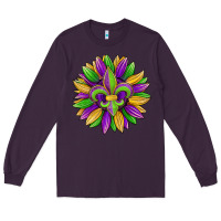 Plum mardi gras carnival sunflower Long Sleeve Tee - Jasminsmagicworld
