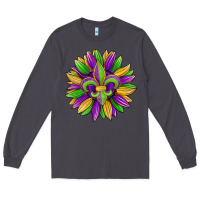 Smoke mardi gras carnival sunflower Long Sleeve Tee - Jasminsmagicworld