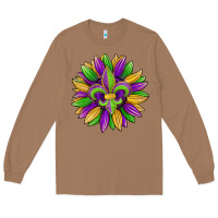 Toasted Coconut mardi gras carnival sunflower Long Sleeve Tee - Jasminsmagicworld