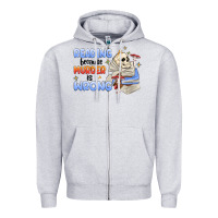 Heather Grey reading because murder is wrong Zipper Hoodie - MaliasSmallBusiness