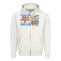 Oatmeal Heather reading because murder is wrong Zipper Hoodie - MaliasSmallBusiness