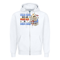 White reading because murder is wrong Zipper Hoodie - MaliasSmallBusiness